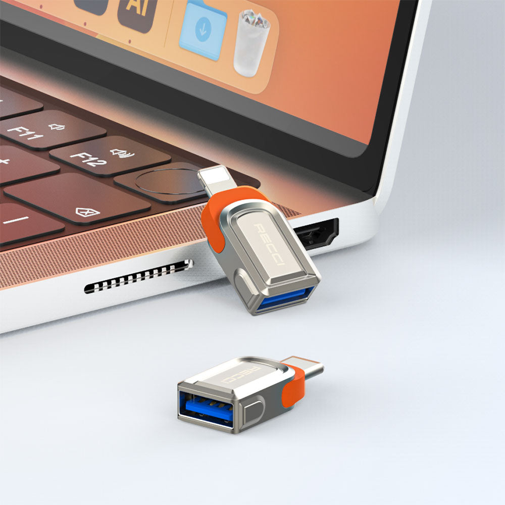 Recci RDS-A16L Ultra Hızlı Veri Aktarıcı Adaptör USB 3.0 to Lightning OTG - 4 Recci RDS-A16L Ultra Hızlı Veri Aktarıcı Adaptör USB 3.0 to Lightning OTG - 4
